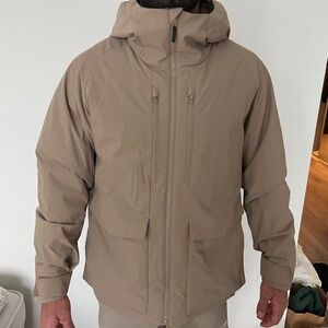 Men's Tan Hooded Jacket